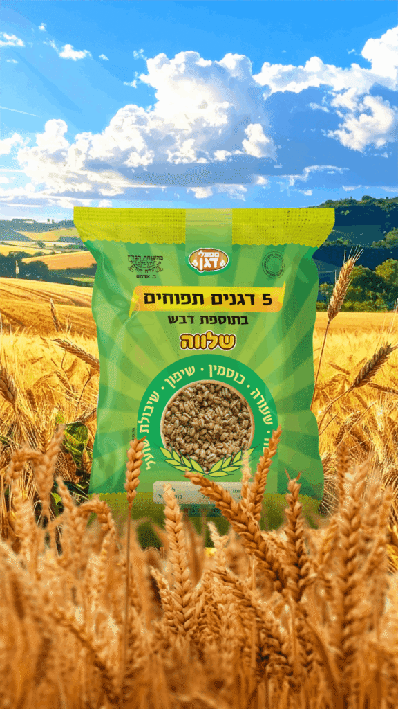 שלווה 5 דגנים מפעלי דגן מיתוג מחדש סטודיו פורטה