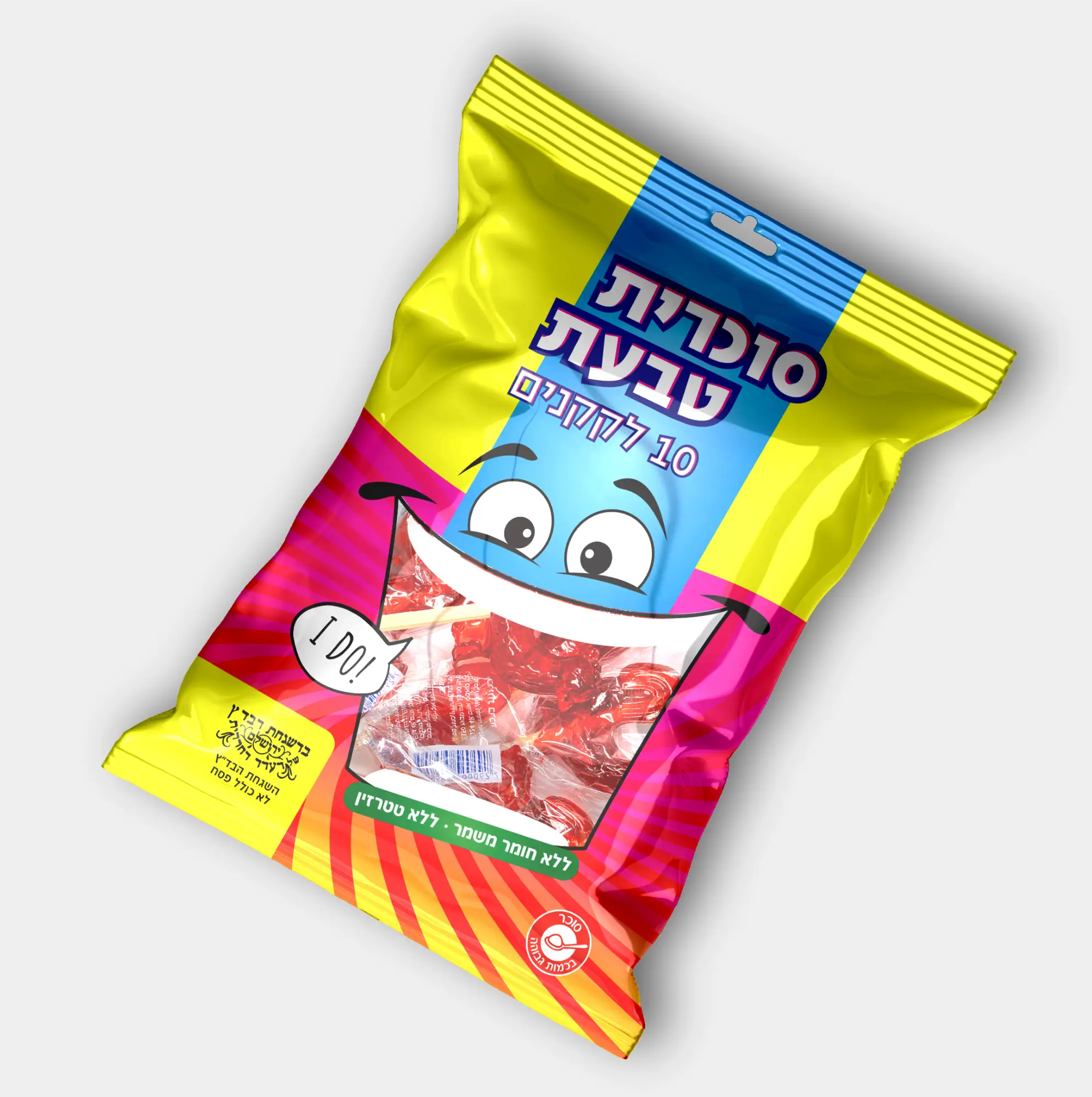 מעצב אריזות סטודיו פורטה עיצוב אריזות גמישות ממתקי נעמה סוכריות תרנגול