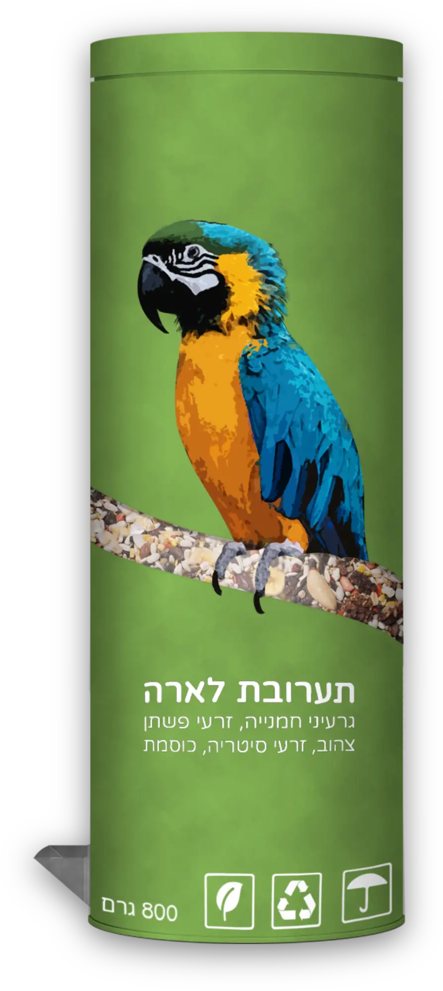 עיצוב אריזות קשיחות אוכל לתוכי סטודיו פורטה מיתוג מוצרים תוכים