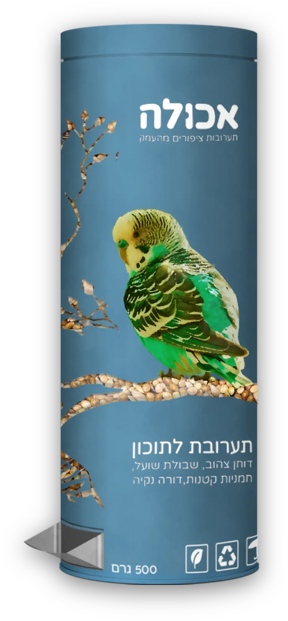 עיצוב אריזות קשיחות אוכל לתוכי סטודיו פורטה מיתוג מוצרים תוכים