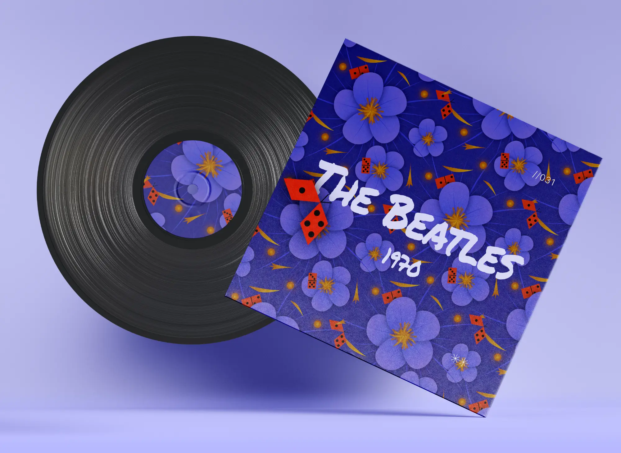 קונספט עיצובי הביטלס מיתוג עיצוב תקליט