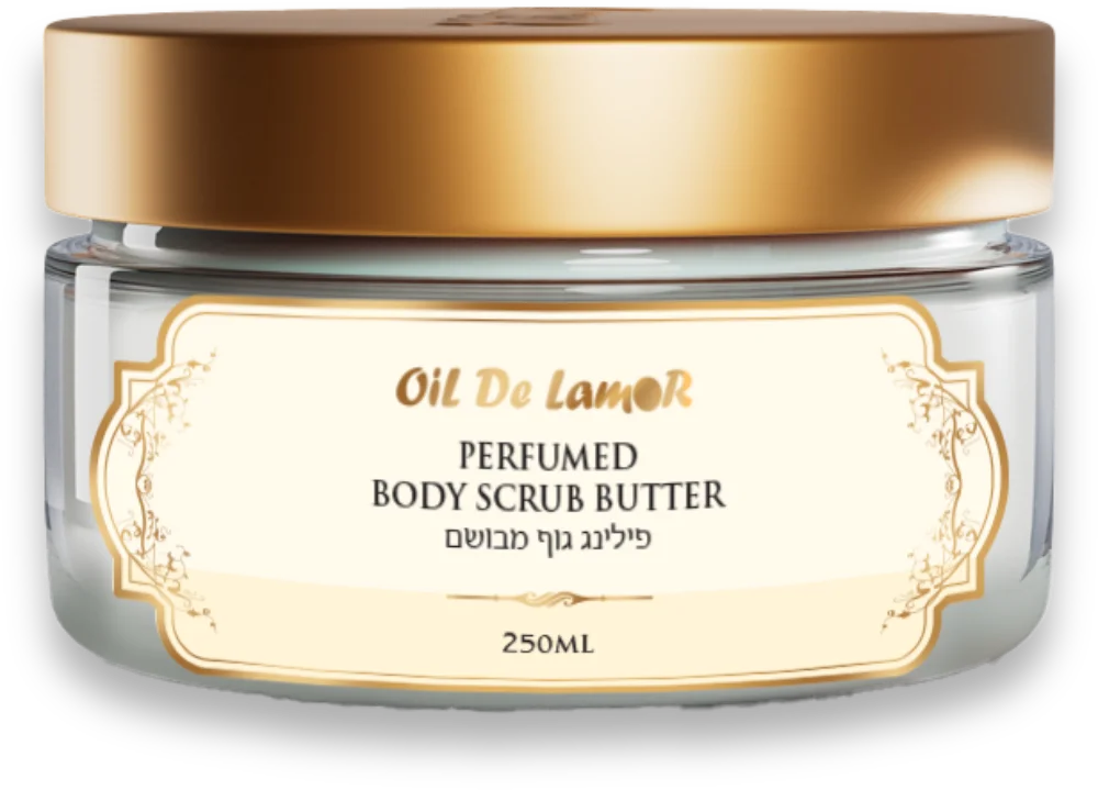 עיצוב תווית פילינג oil de lamour