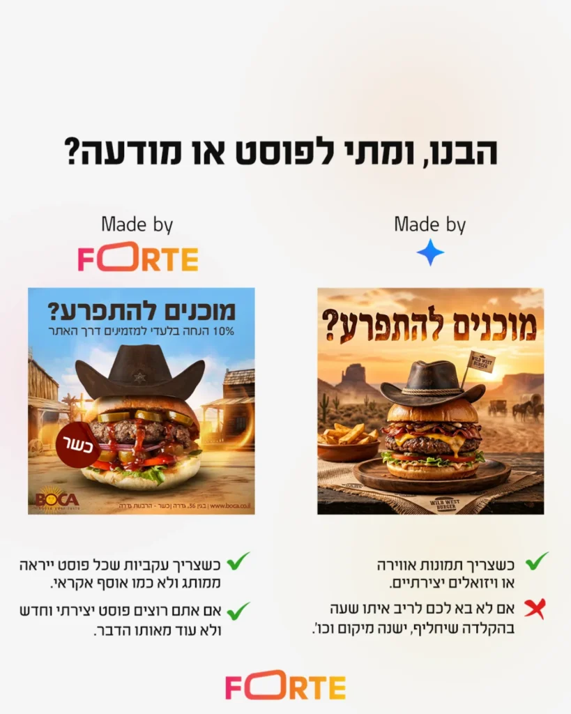 עיצוב גרפי או AI מתי לקחת מעצב גרפי לעסק סטודיו פורטה